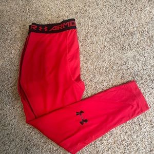 Red Under Armour 3XL Compression Tights